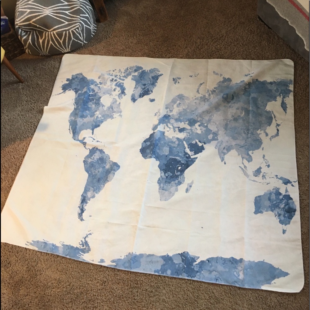 A map/ wall tapestry.